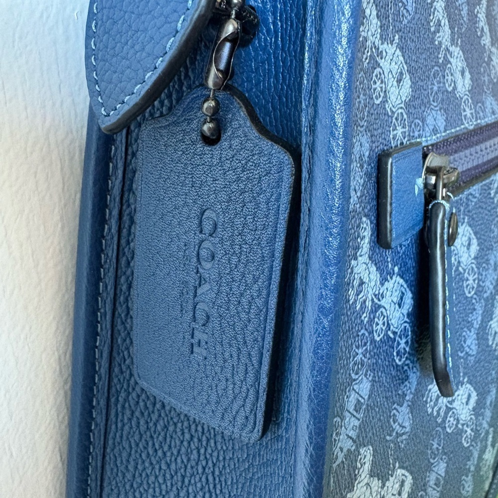 Coach Emery Crossbody with Horse and Carriage Print - Blue - Picture 7 of 13